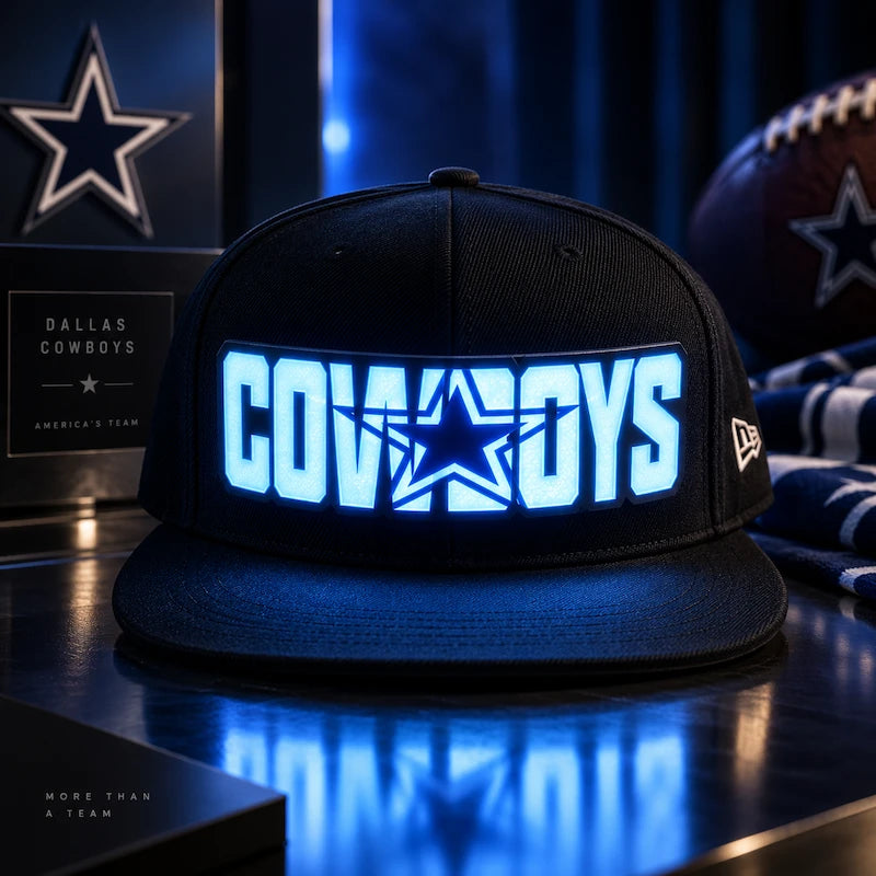Football Fan LED Light-Up Snapback Cap