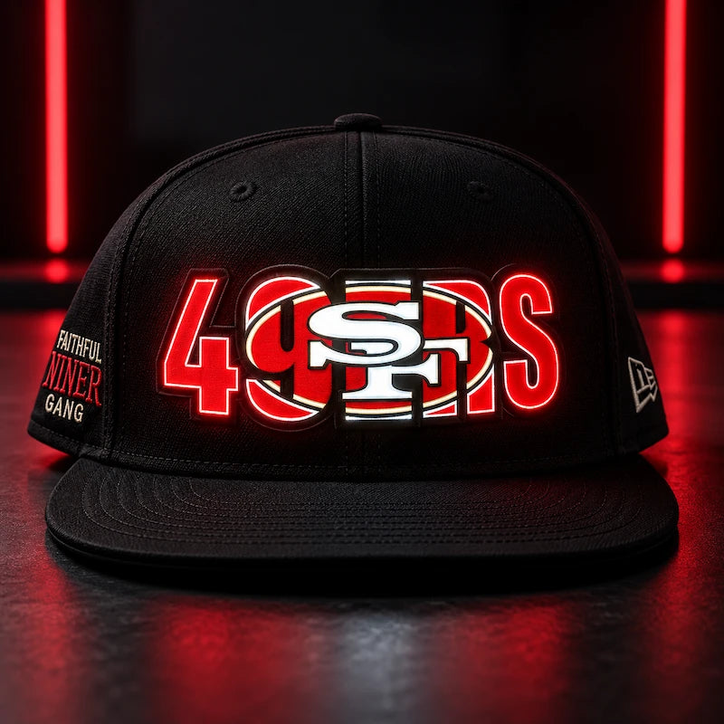 Football Fan LED Light-Up Snapback Cap