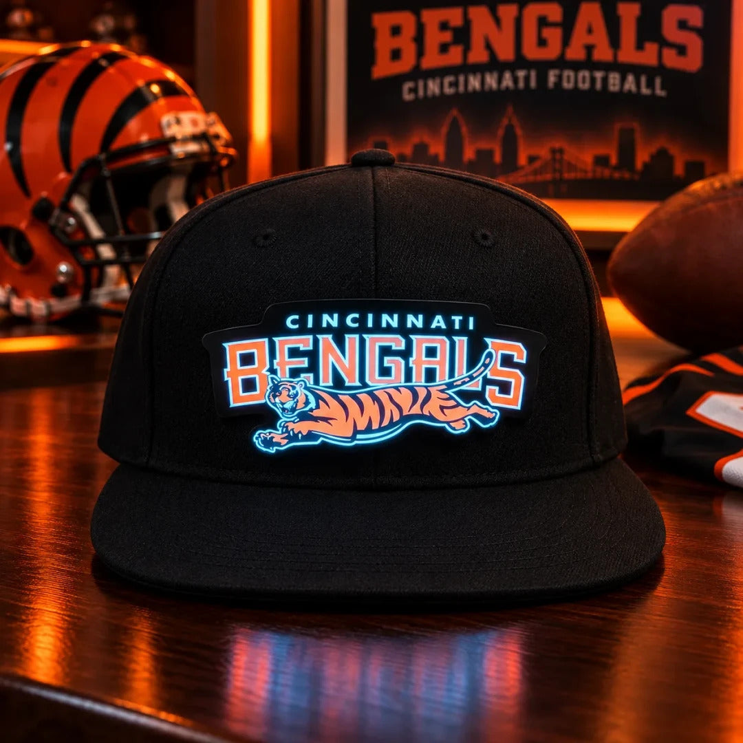 Football Fan LED Light-Up Snapback Cap