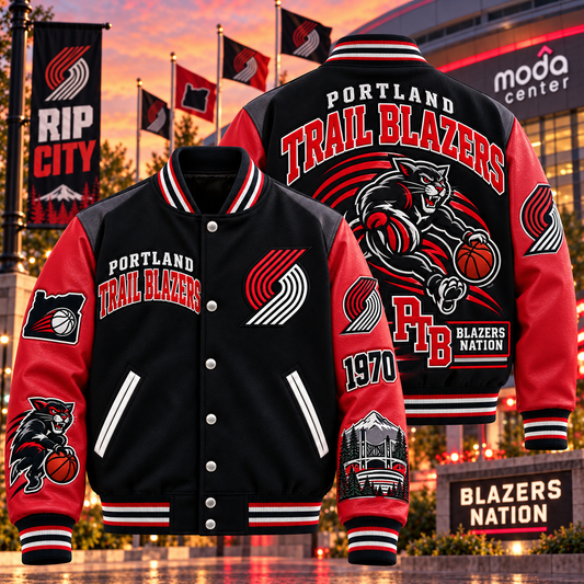 Portland Trail Bla Baseball Jacket