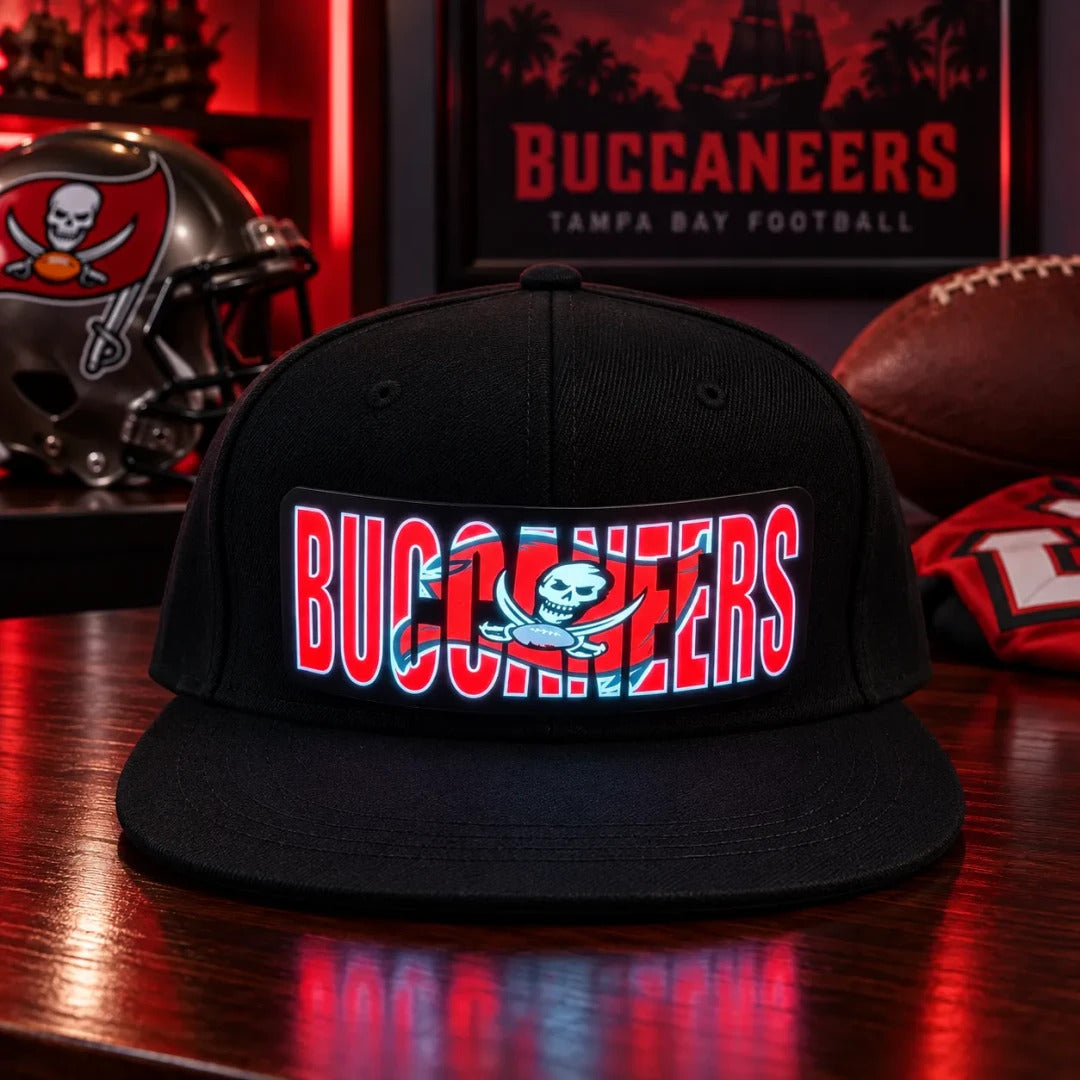 Football Fan LED Light-Up Snapback Cap