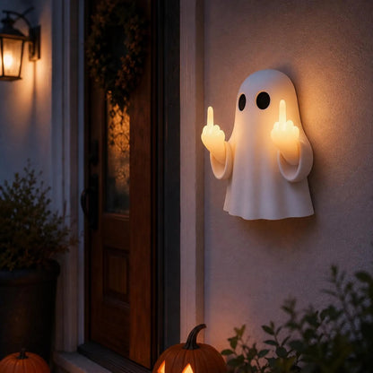 Halloween Ghost Middle Finger Glow Night Light